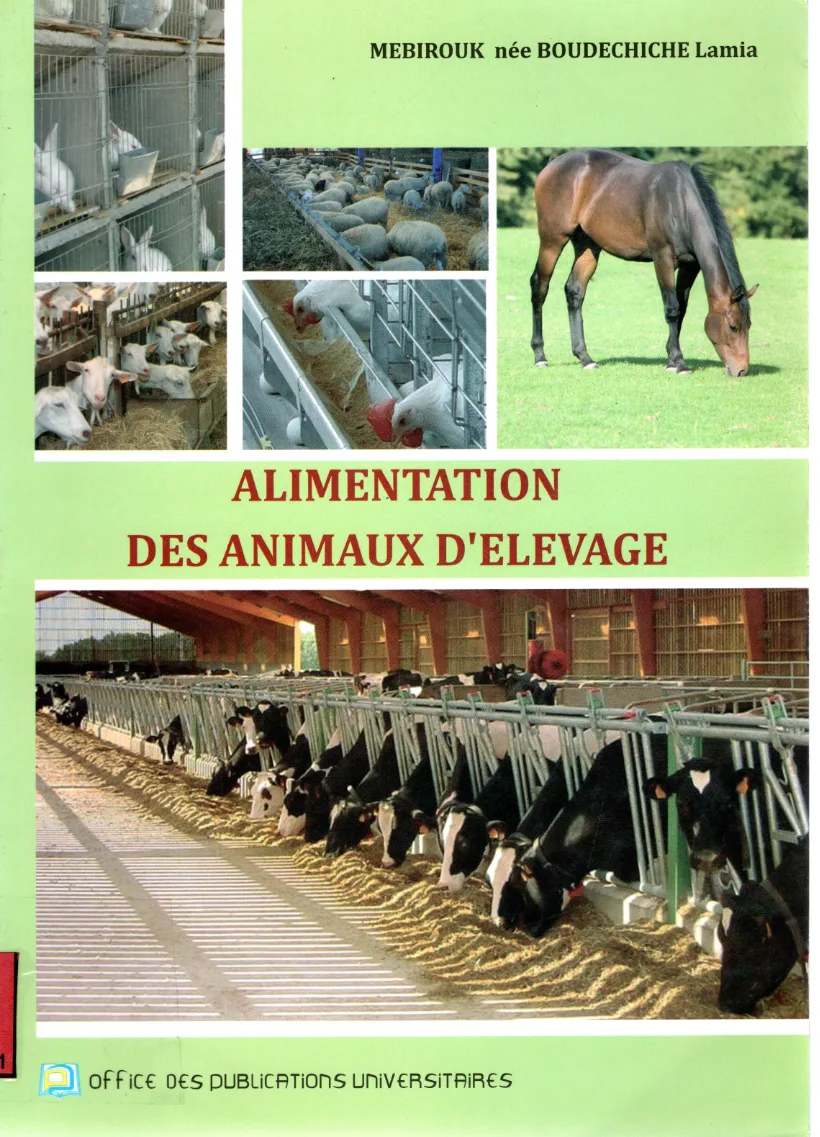 Couverture de ALIMENTATION DES ANIMAUX D'ELEVAGE