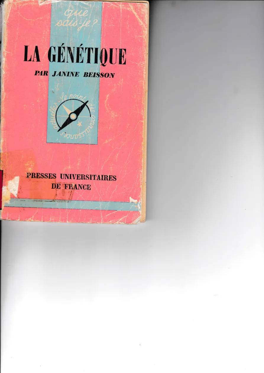 Couverture de La génétique.