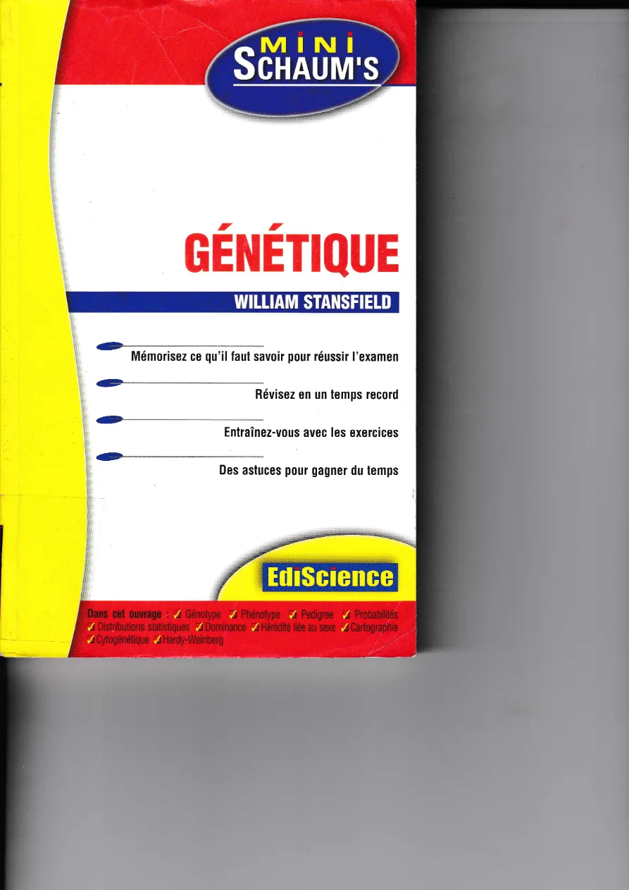 Couverture de Génétique.