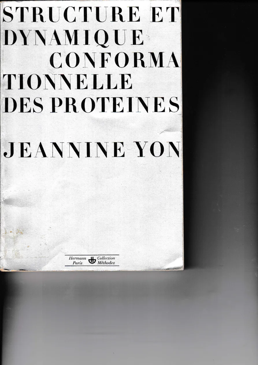 Couverture de Structure et dynamique conformationnelle des protéines
