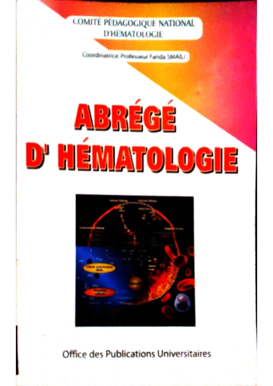 Couverture de ABRÉGÉ D'Hématologie.