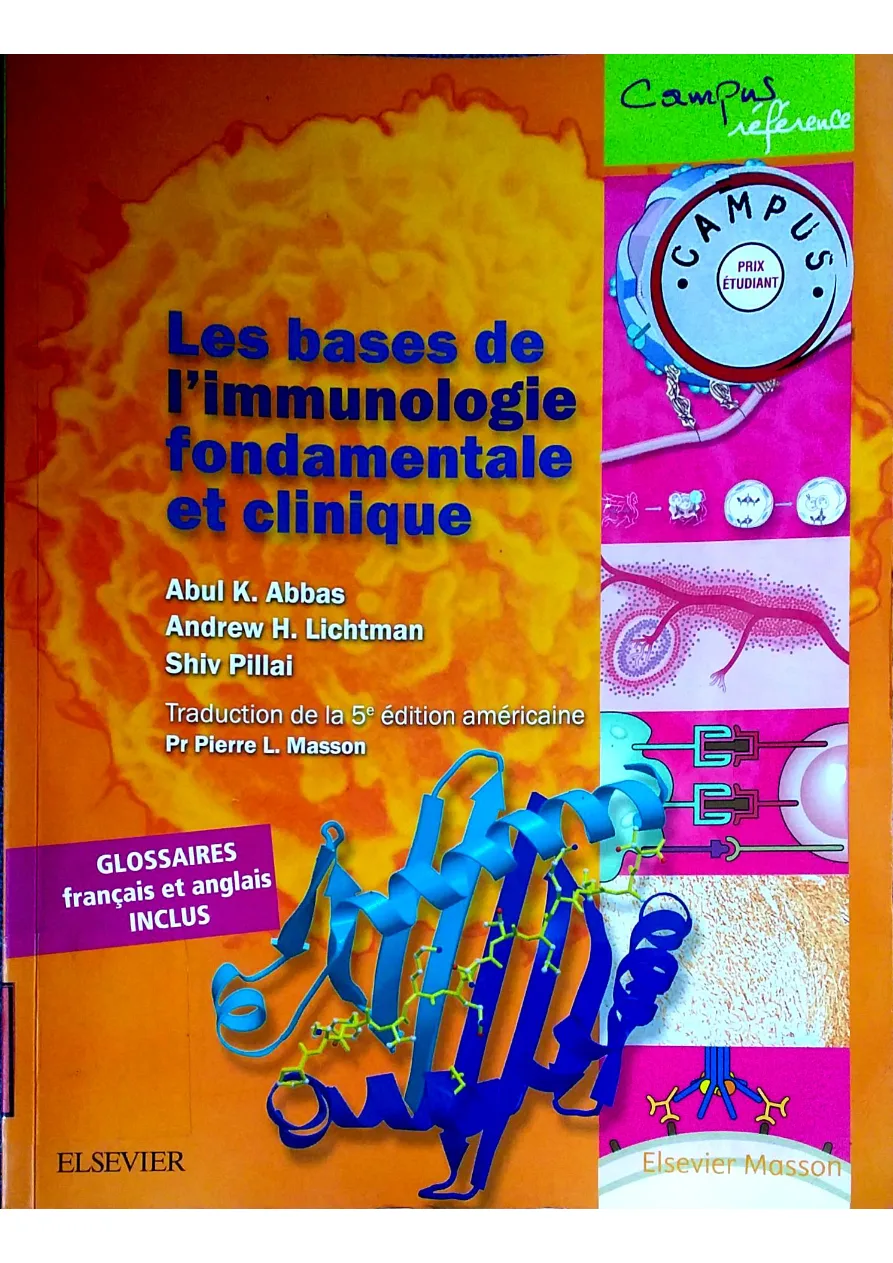 Couverture de Les bases de l'immunologie fondamentale et clinique