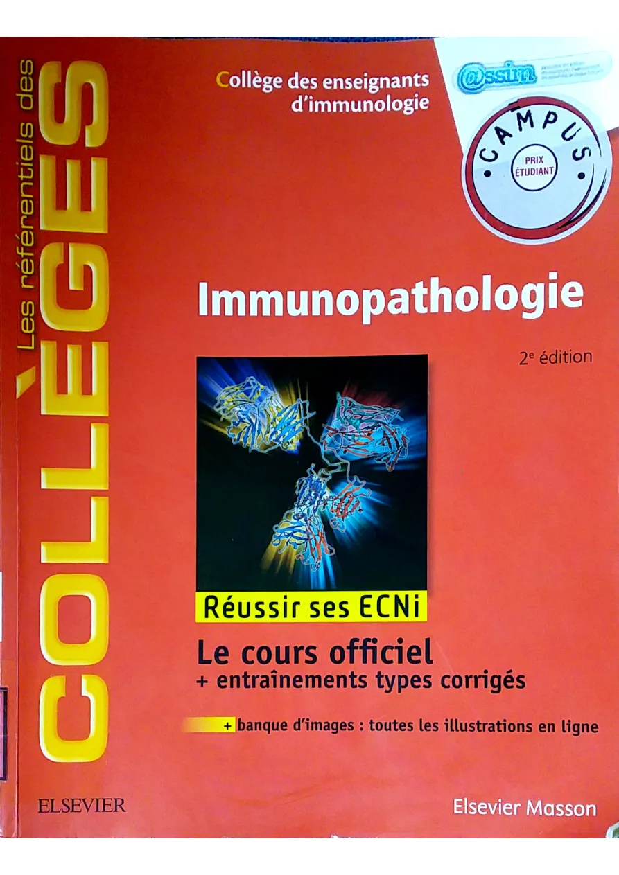 Couverture de Immunopathologie : le cours officiel
