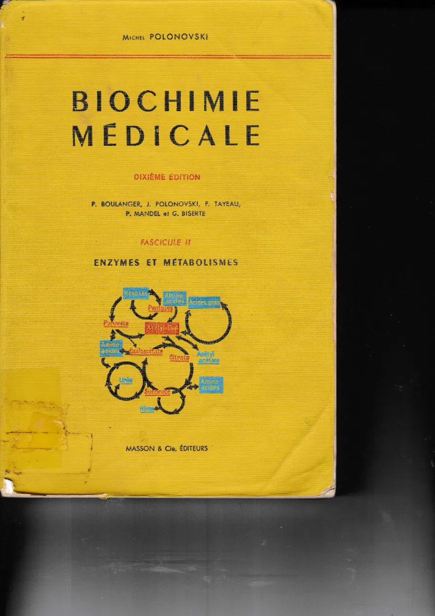 Couverture de Biochimie médicale