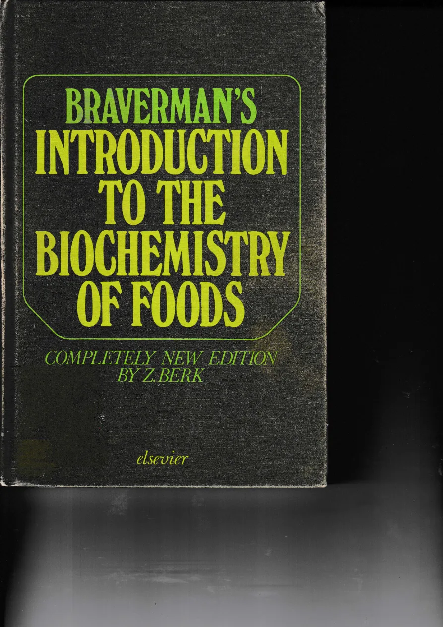 Couverture de Braverman's.Introduction to the biochemistry of foods