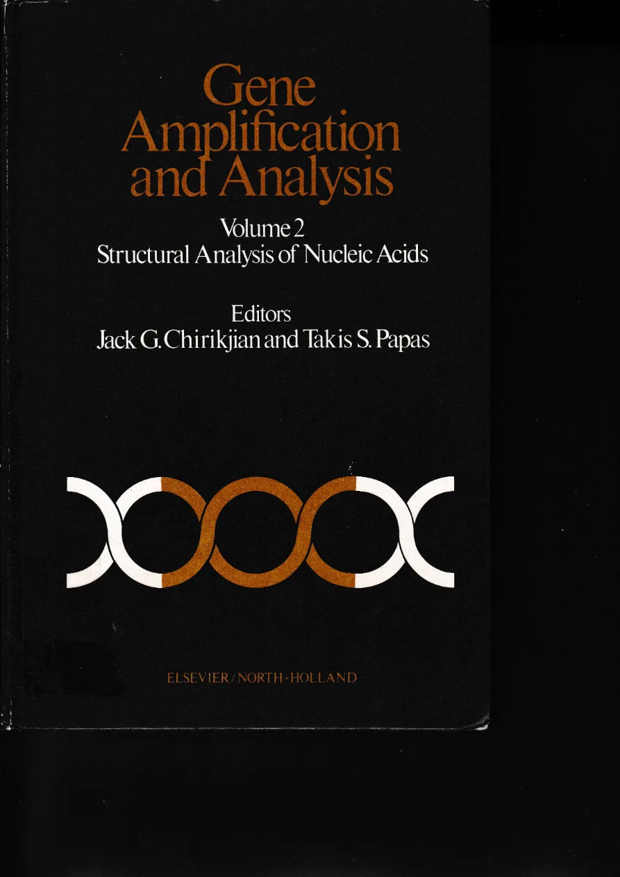 Couverture de Gene amplification and analysis