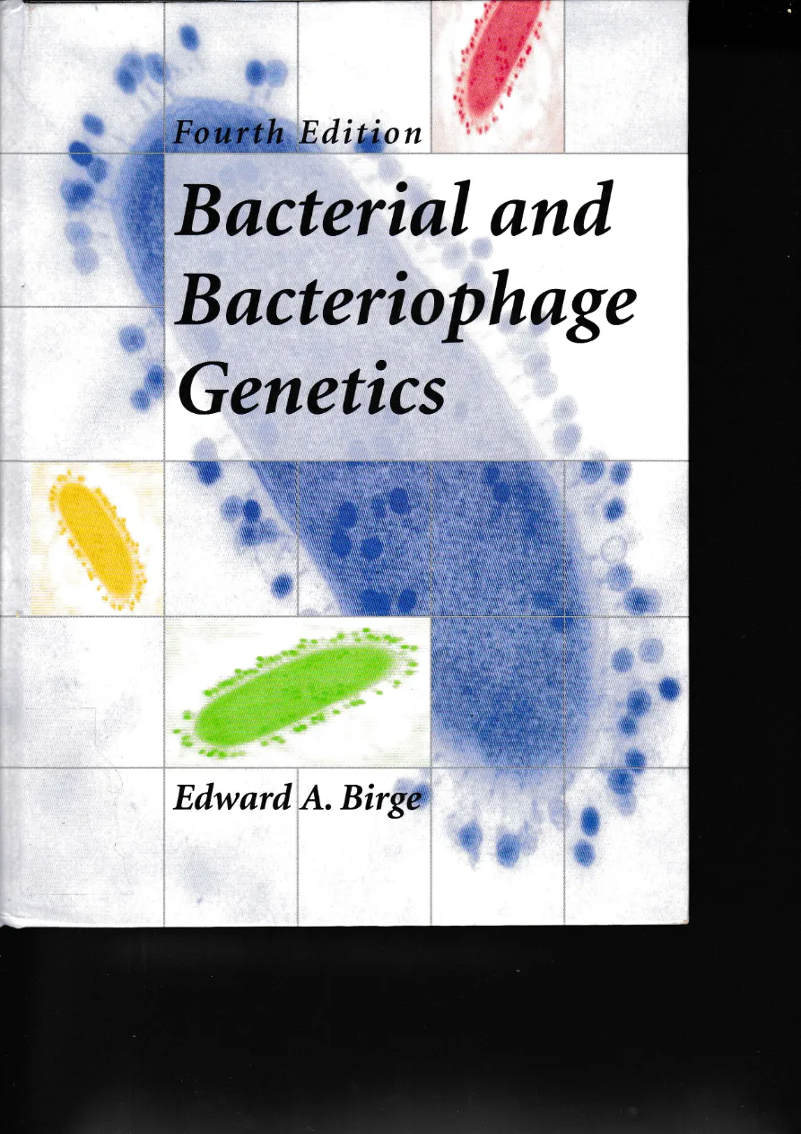 Couverture de Bacterial and bacteriophage genetics