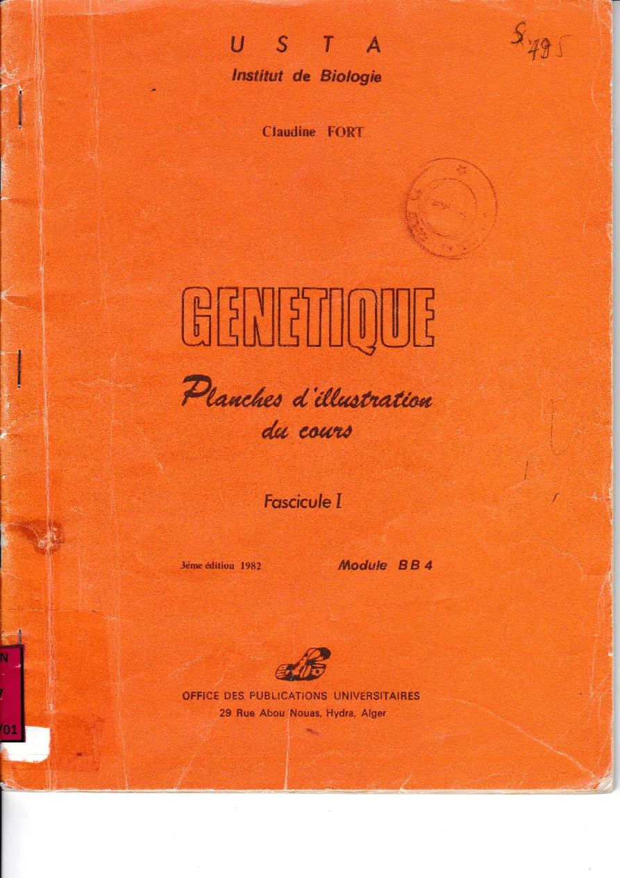 Couverture de Génétique