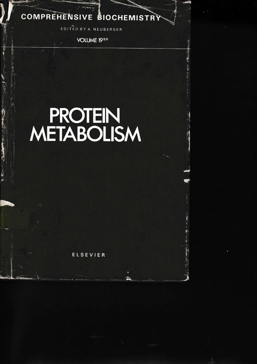 Couverture de Comprehensive biochemistry. Volume 19B Part 2