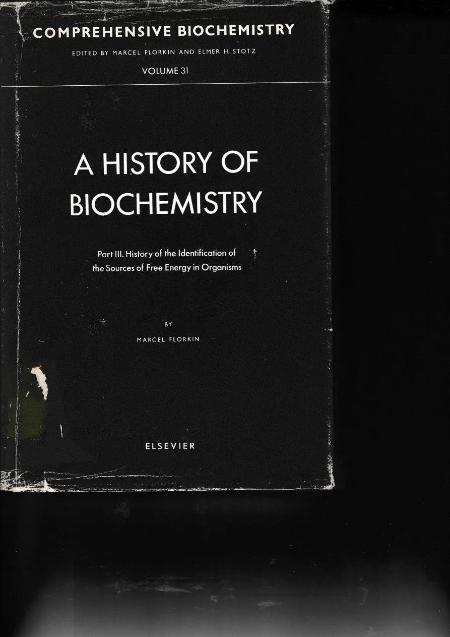 Couverture de Comprehensive biochemistry. Volume 31