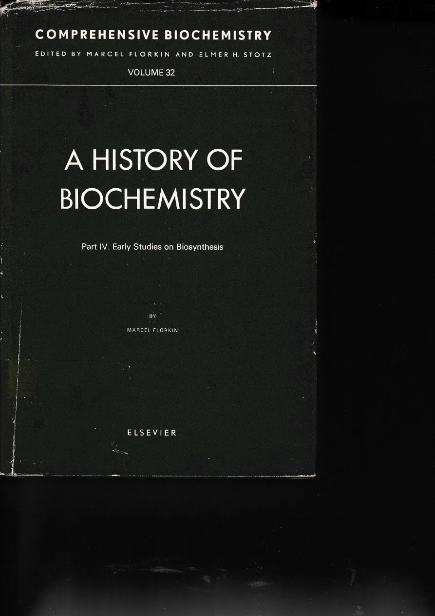 Couverture de Comprehensive biochemistry. Volume 32