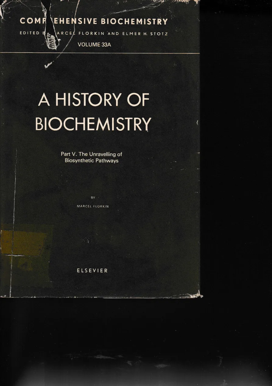 Couverture de Comprehensive biochemistry. Volume 33A