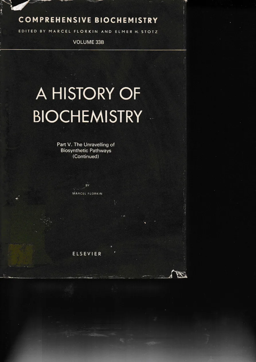 Couverture de Comprehensive biochemistry. Volume 33 B