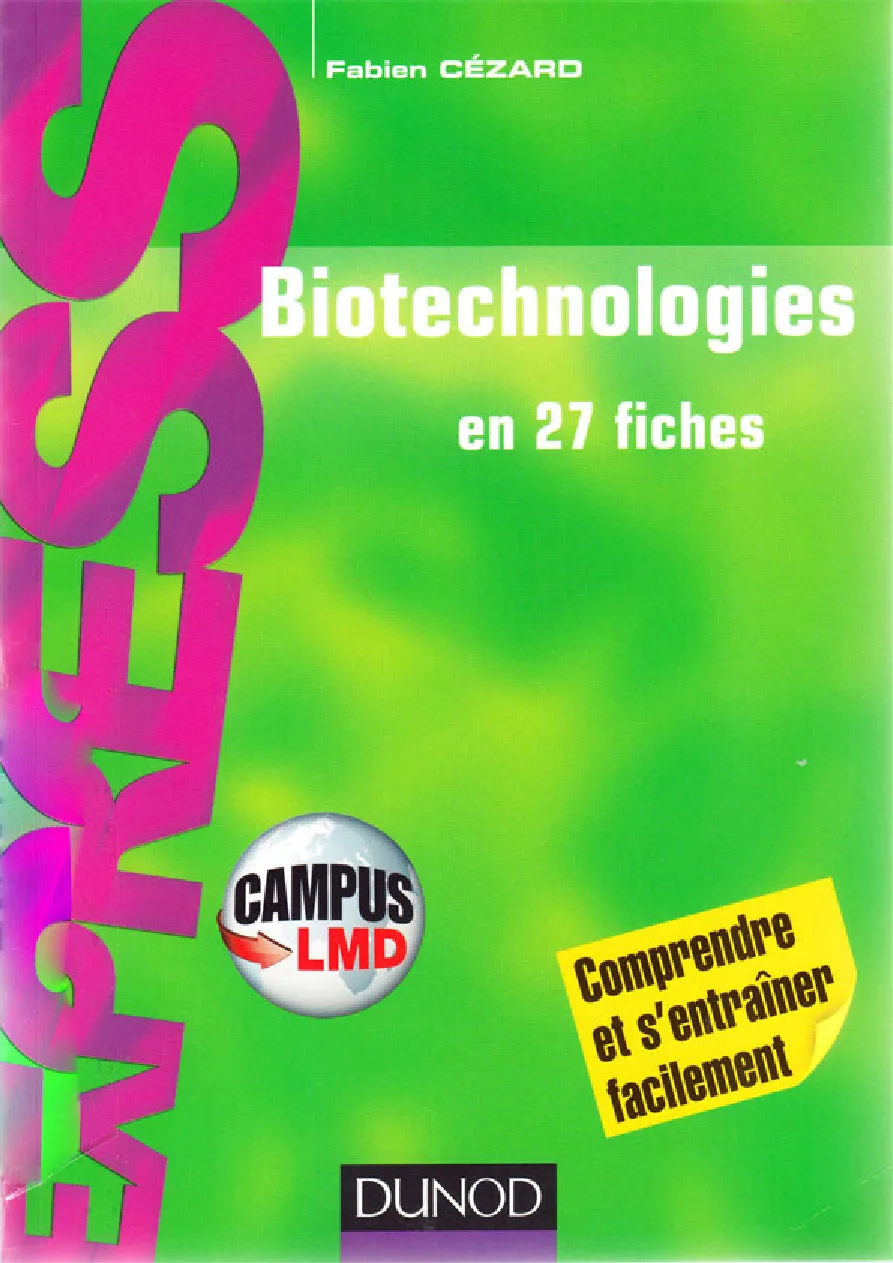 Couverture de Biotechnologies en 27 fiches