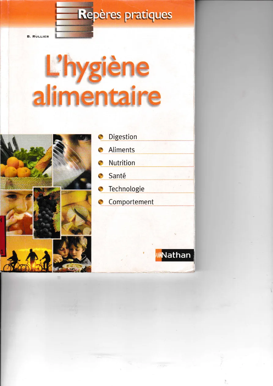 Couverture de L'hygiène alimentaire