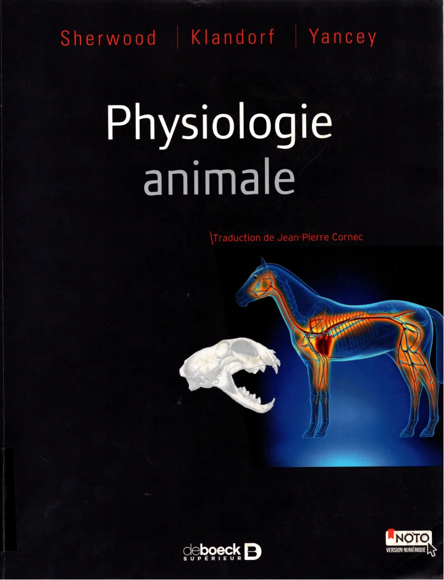 Couverture de Physiologie animale