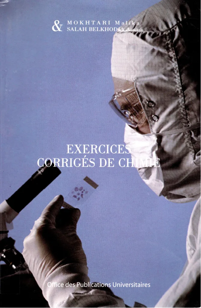 Couverture de Exercices corrigés de chemie