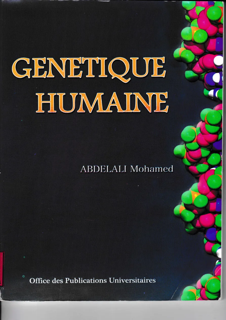 Couverture de Génétique humaine