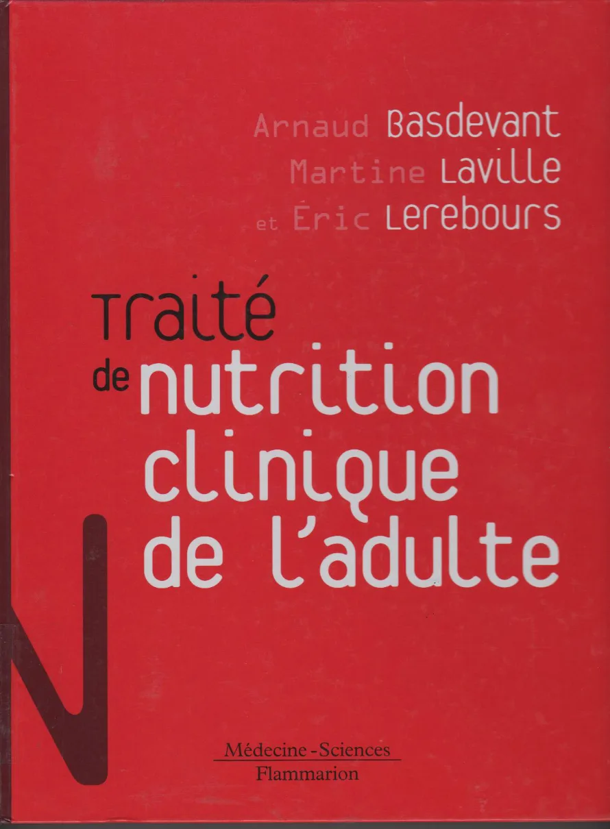 Couverture de Traité de nutrition clinique de l'adulte
