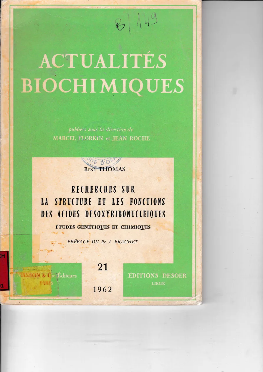 Couverture de Actualités biochimiques