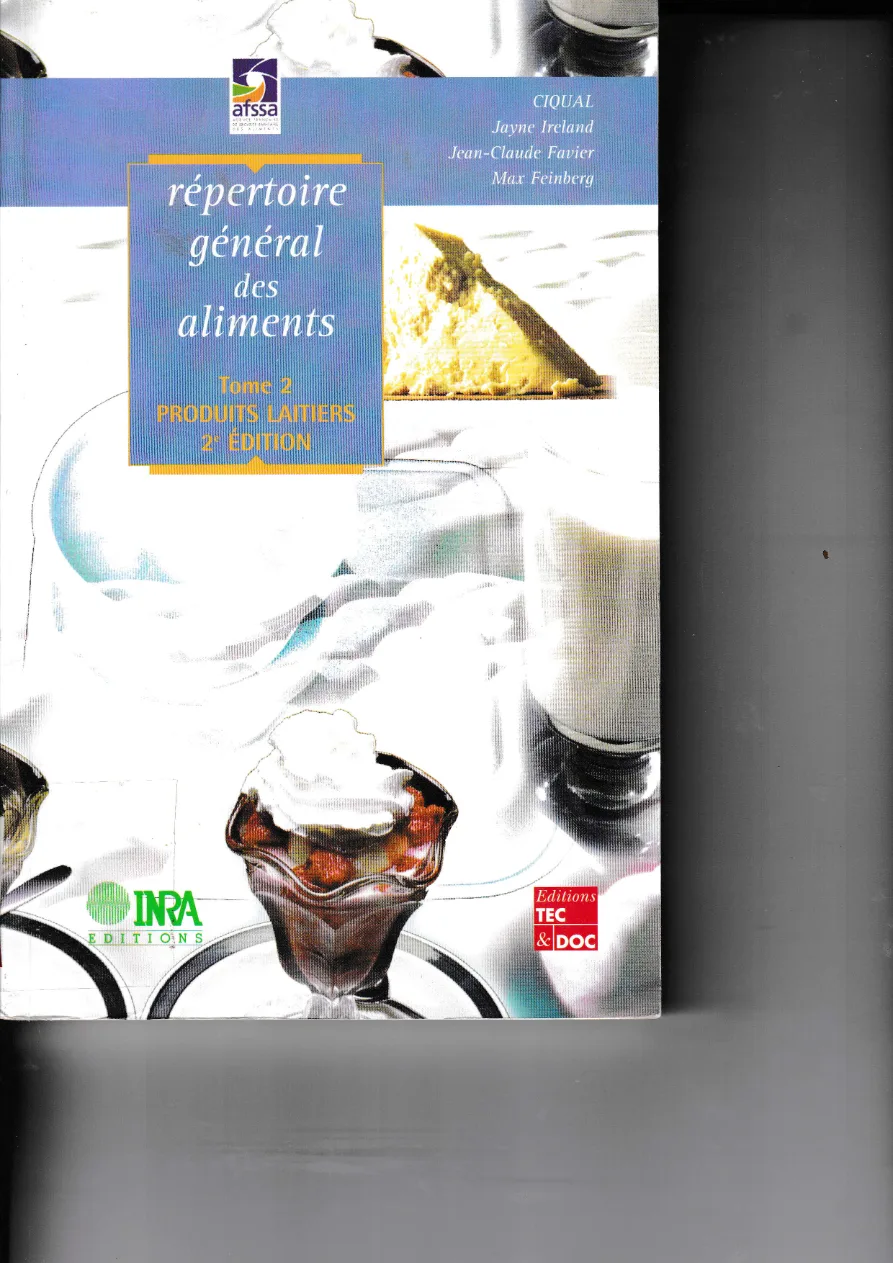 Couverture de Répertoire général des aliments