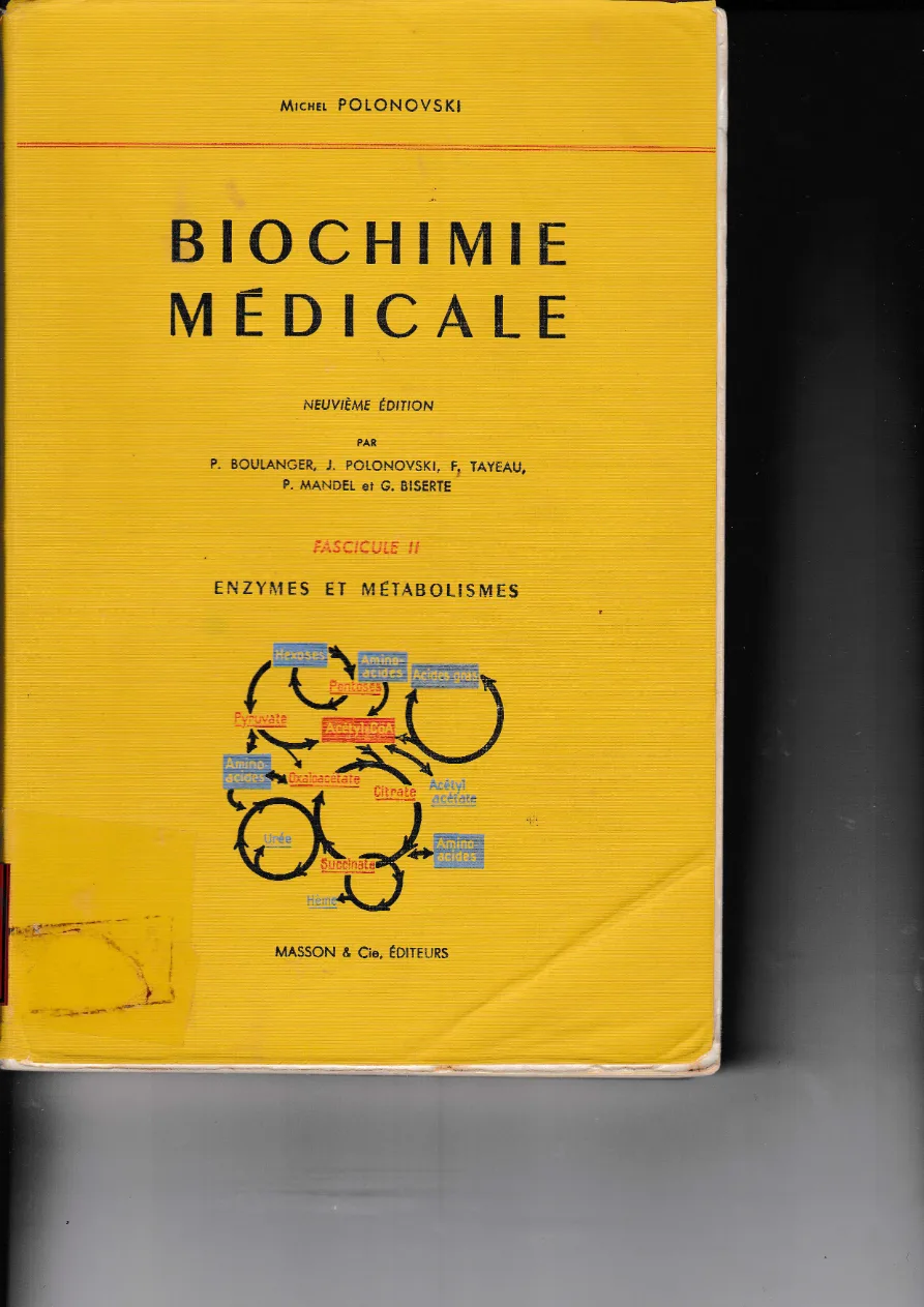 Couverture de Biochimie médicale
