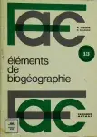 Couverture de Éléments de biogéographie