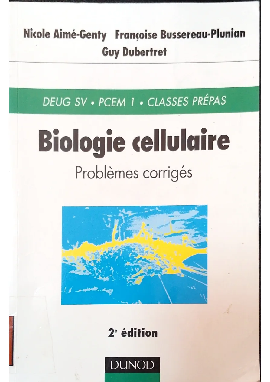 Couverture de Biologie cellulaire : Problèmes corrigées
