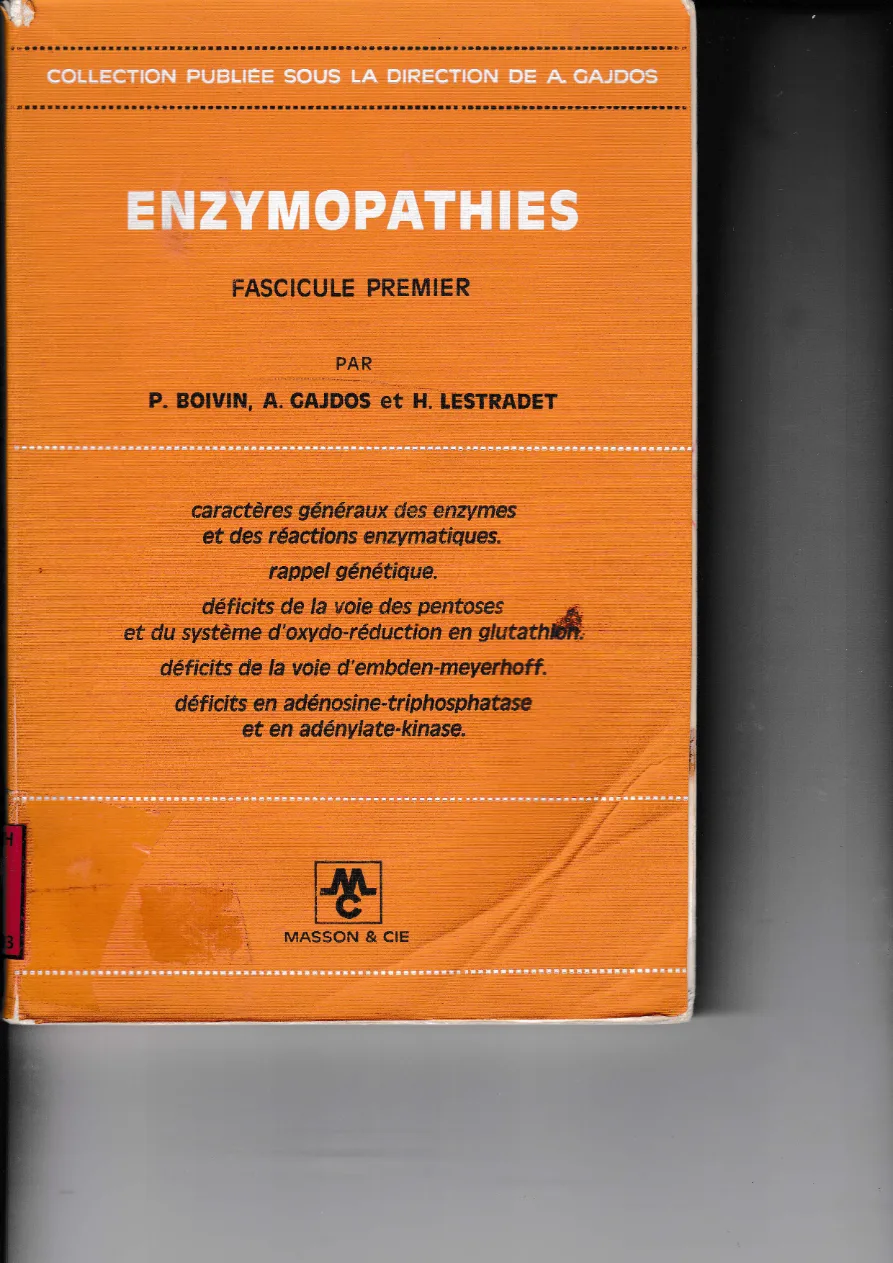 Couverture de Enzymopathies