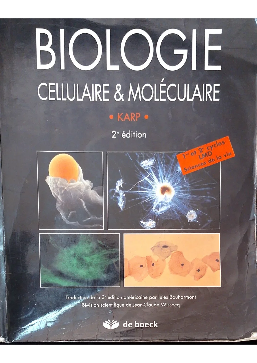 Couverture de Biologie cellulaire et moléculaire