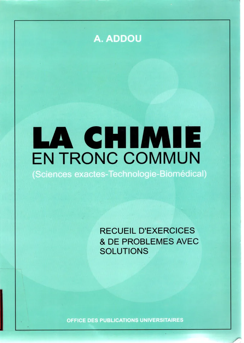 Couverture de La Chimie