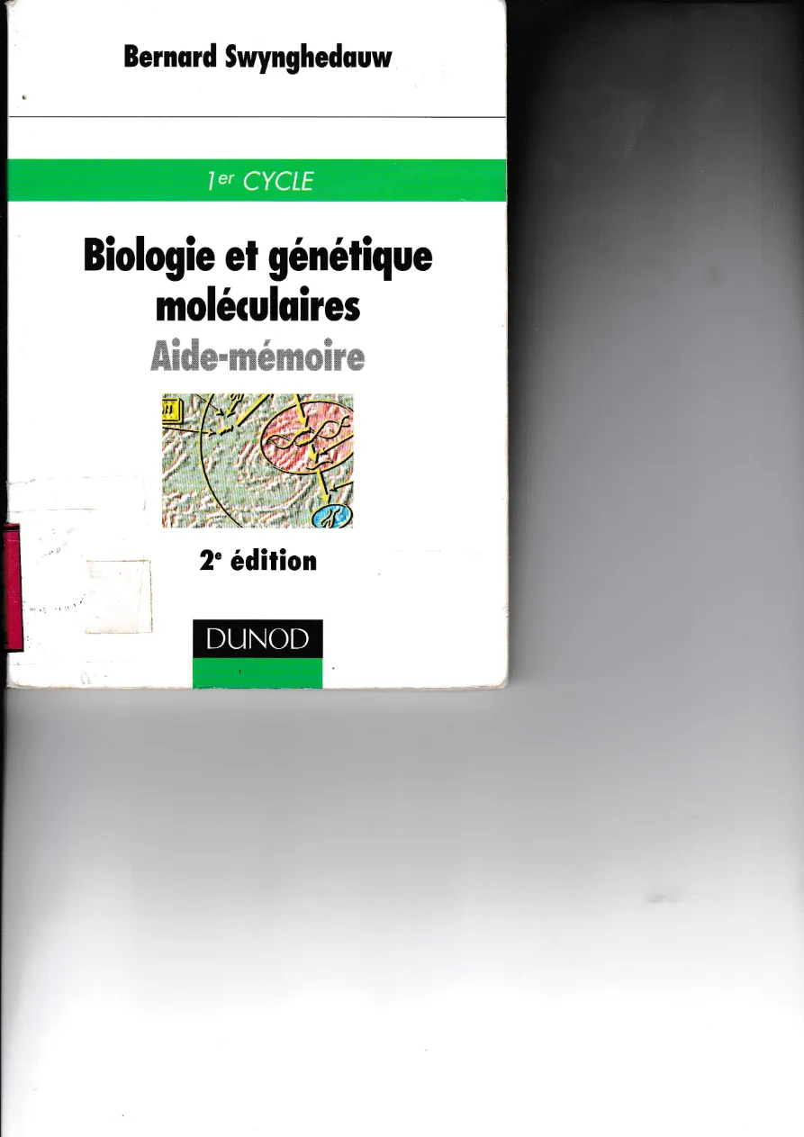 Couverture de Biologie et génétique moléculaires