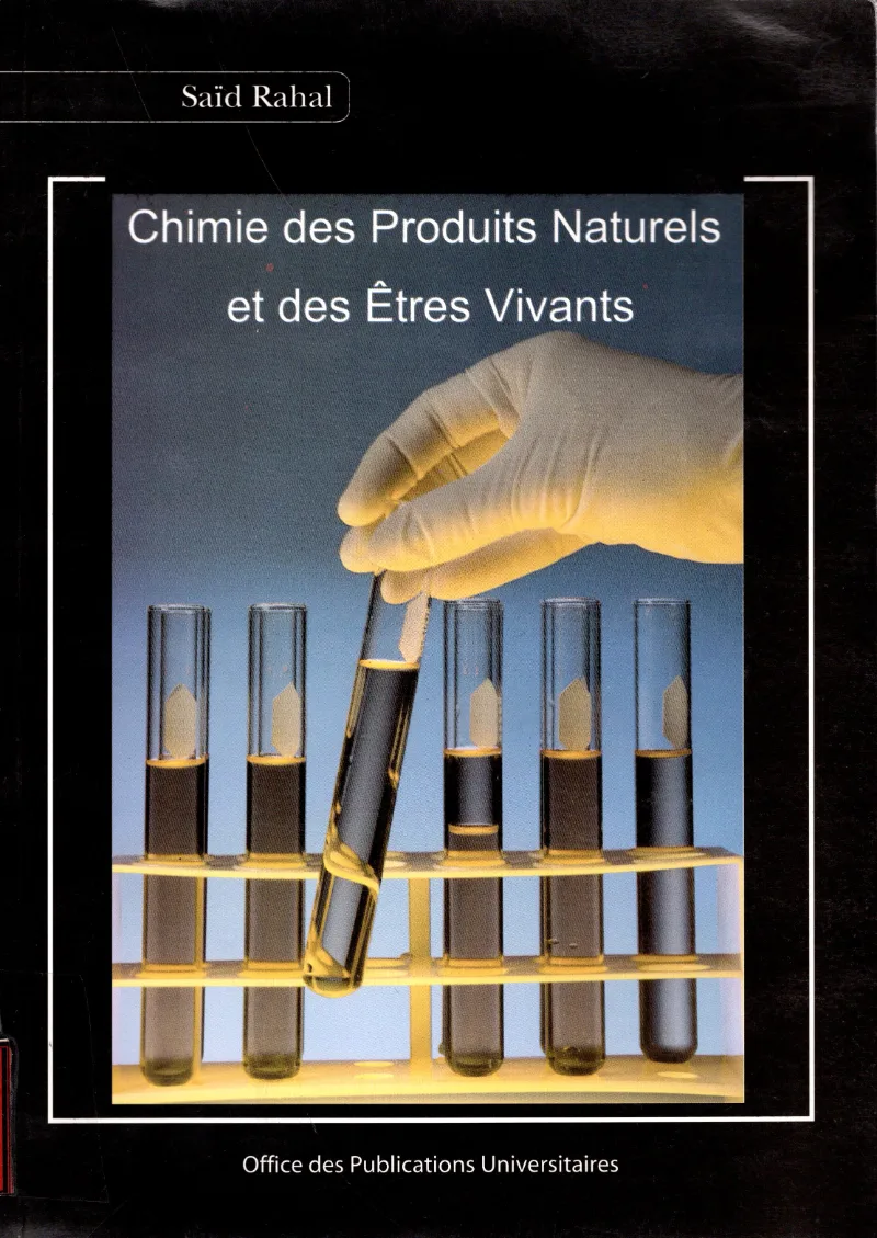 Couverture de Chimie des produits naturels et des étres vivants
