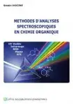 Couverture de Méthode d'analyses spectroscopiques en chimie organique