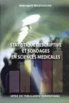 Couverture de Statistique descriptive et sondages en sciences medicales