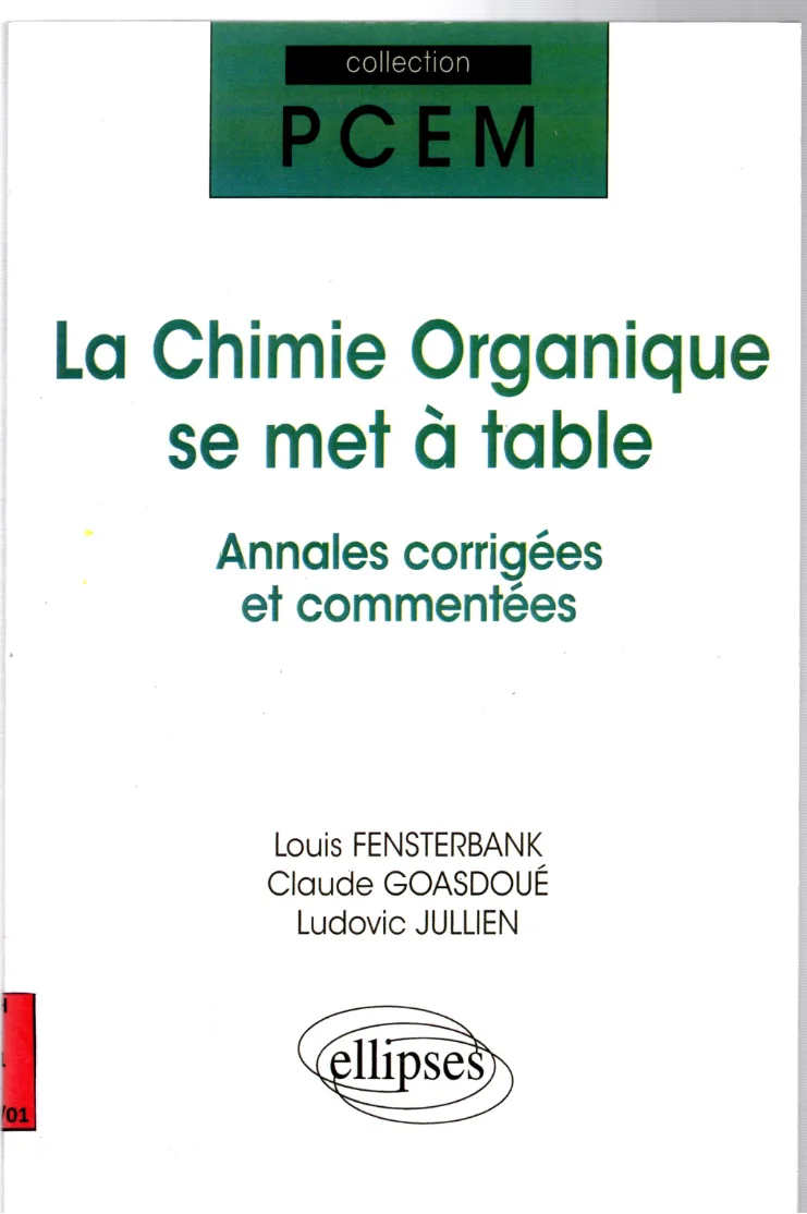 Couverture de La chimie organique se met à table
