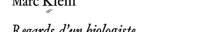 Couverture de Regards d'un biologiste