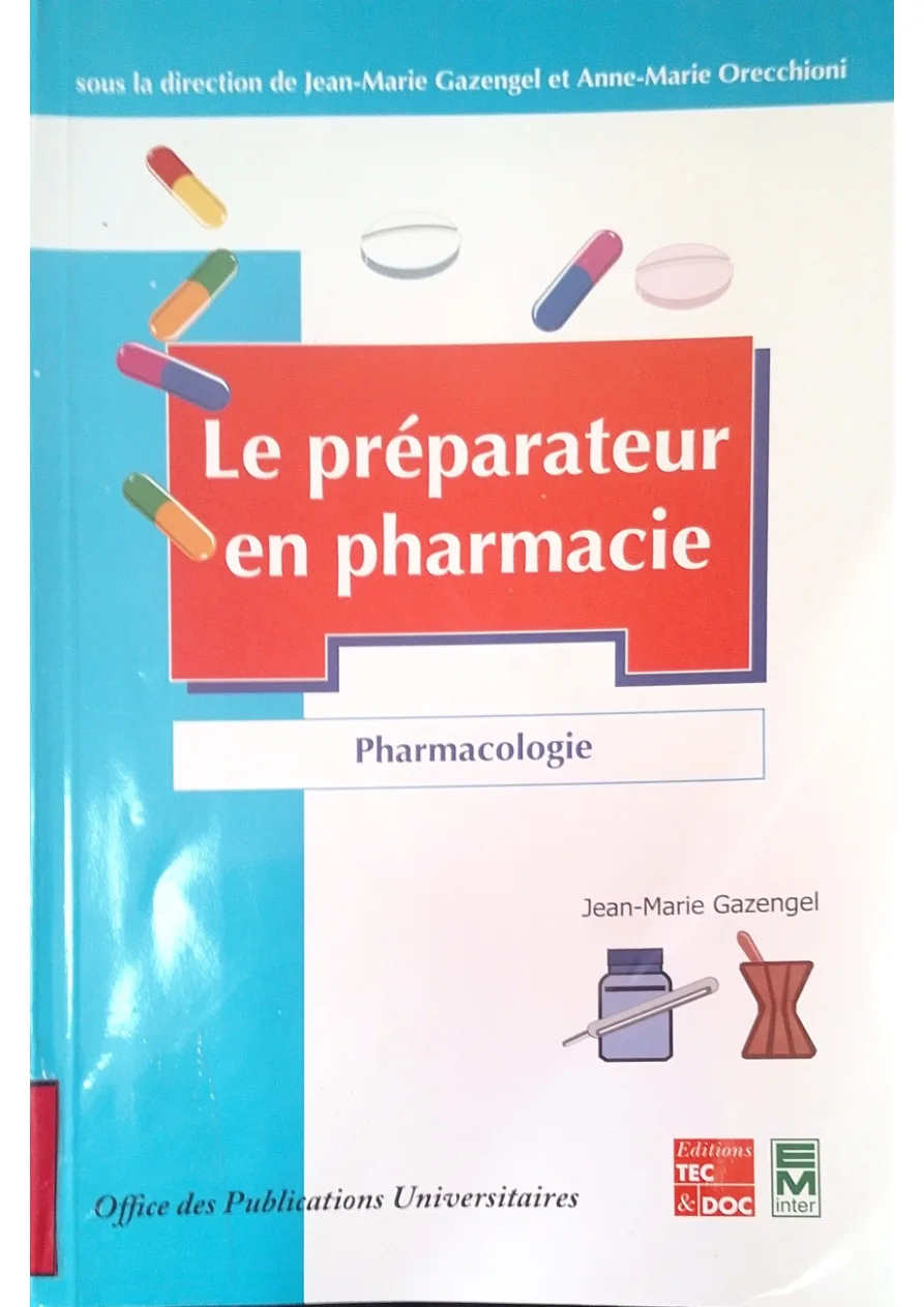 Couverture de Le préparateur en pharmacie