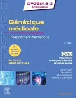 Couverture de Génétique médicale enseignement thématique