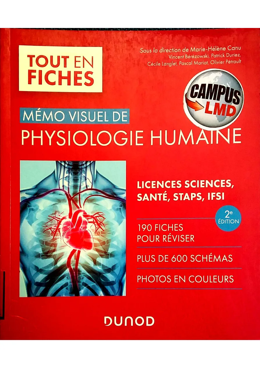 Couverture de Mémo visuel de physiologie humaine