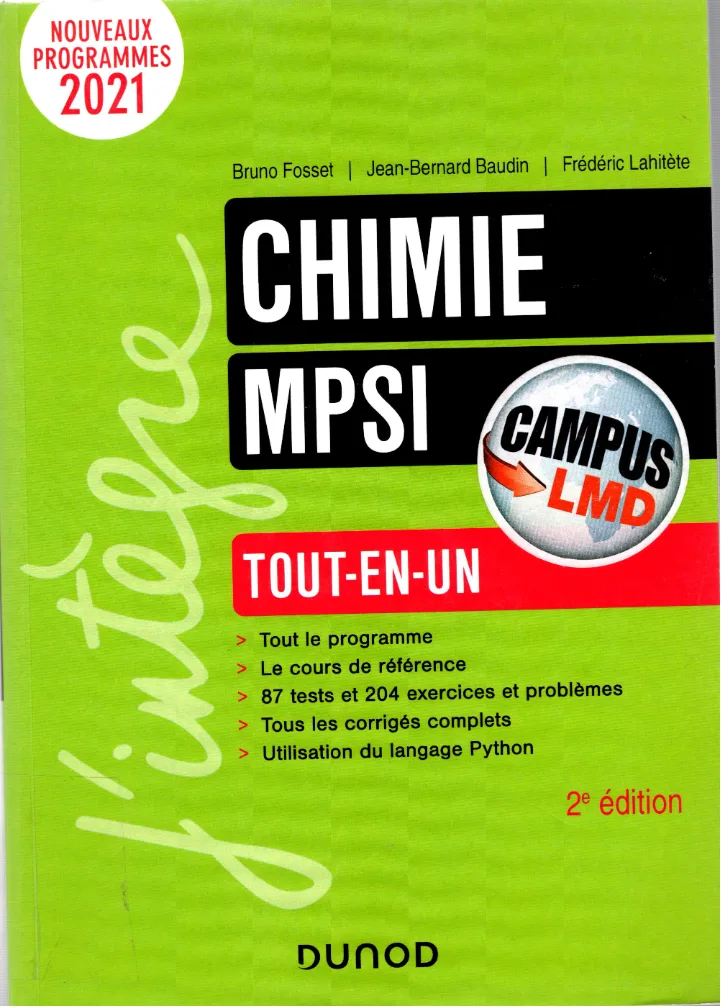 Couverture de Chimie MPSI