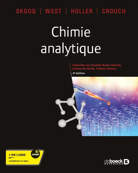 Couverture de Chimie analytique