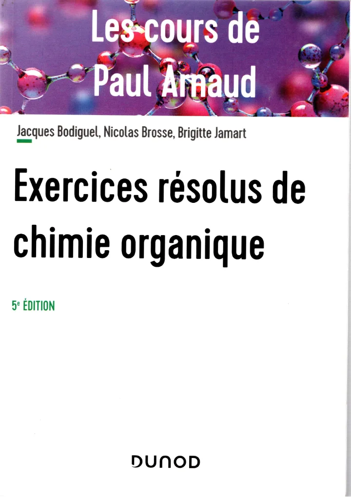 Couverture de Exercice résolus de chimie organique