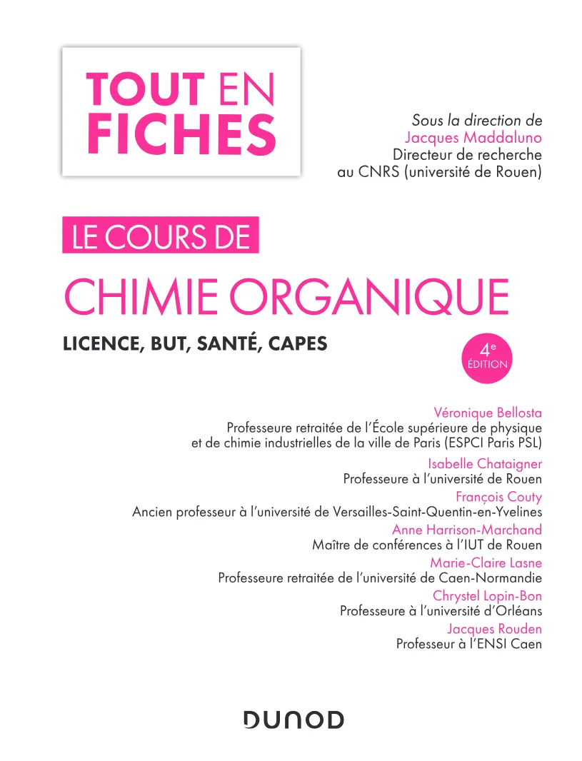 Couverture de Le cours de chimie organique