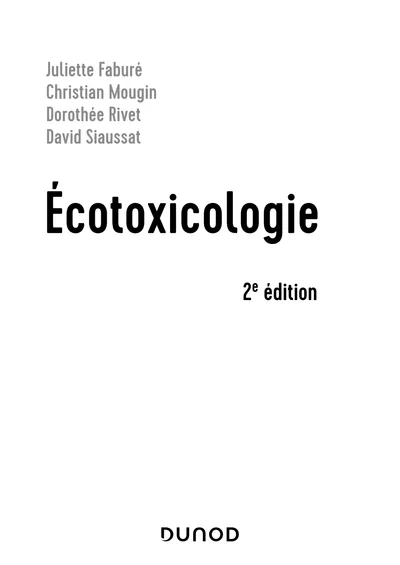 Couverture de Écotoxicologie