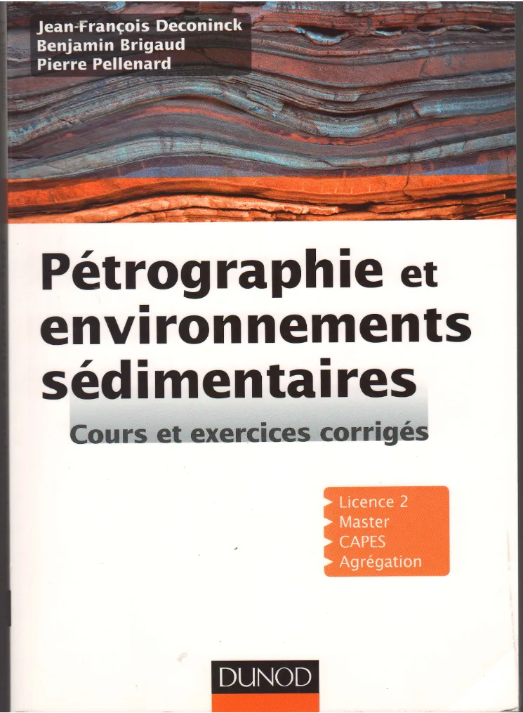 Couverture de Pétrographie et environnements sédimentaires