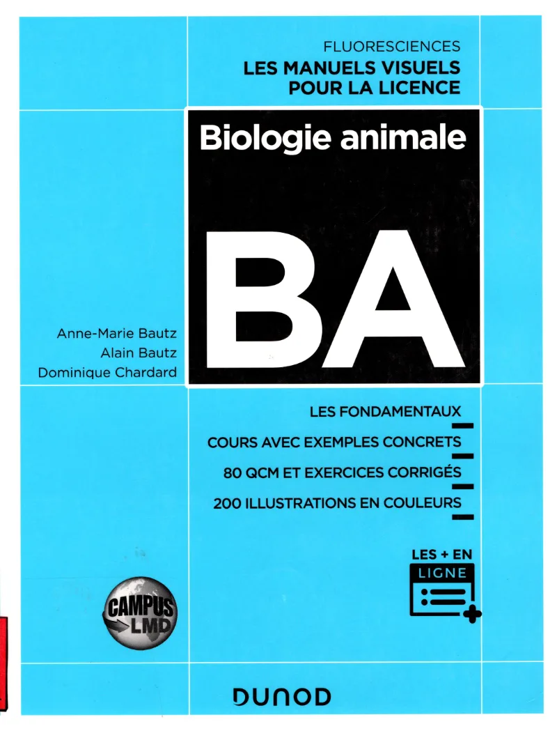 Couverture de Biologie animale