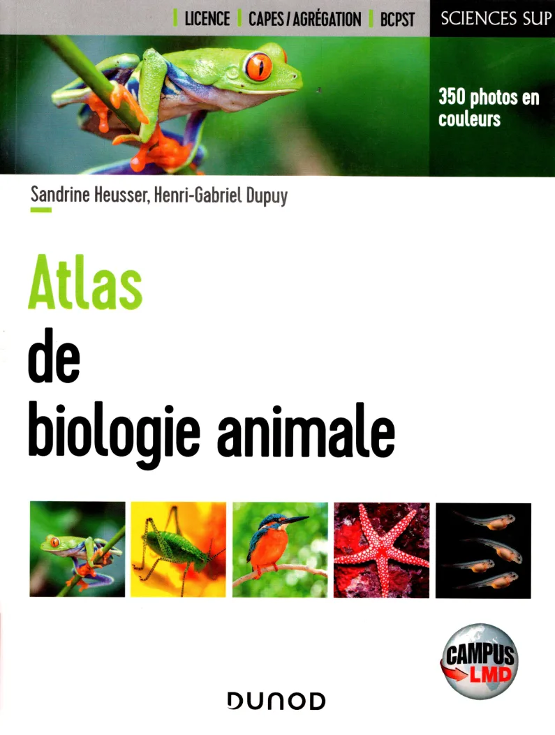 Couverture de Atlas de biologie animale