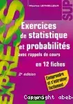 Couverture de Exercices de statistique et probabilités
