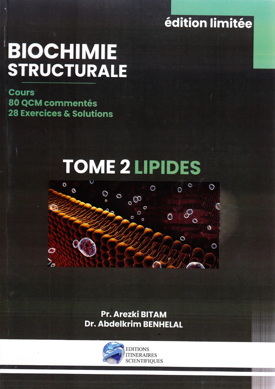 Couverture de Biochimie structurale tome 2 lipides
